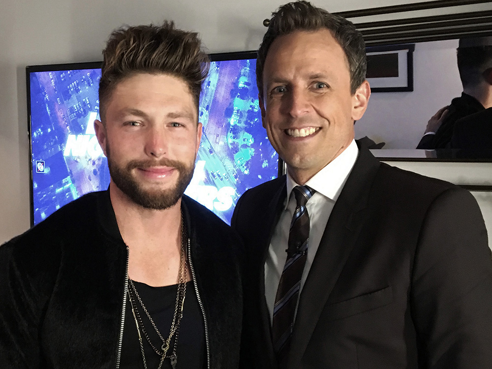 Watch Chris Lane’s Heated Performance of “Fix” on “Late Night with Seth Meyers”